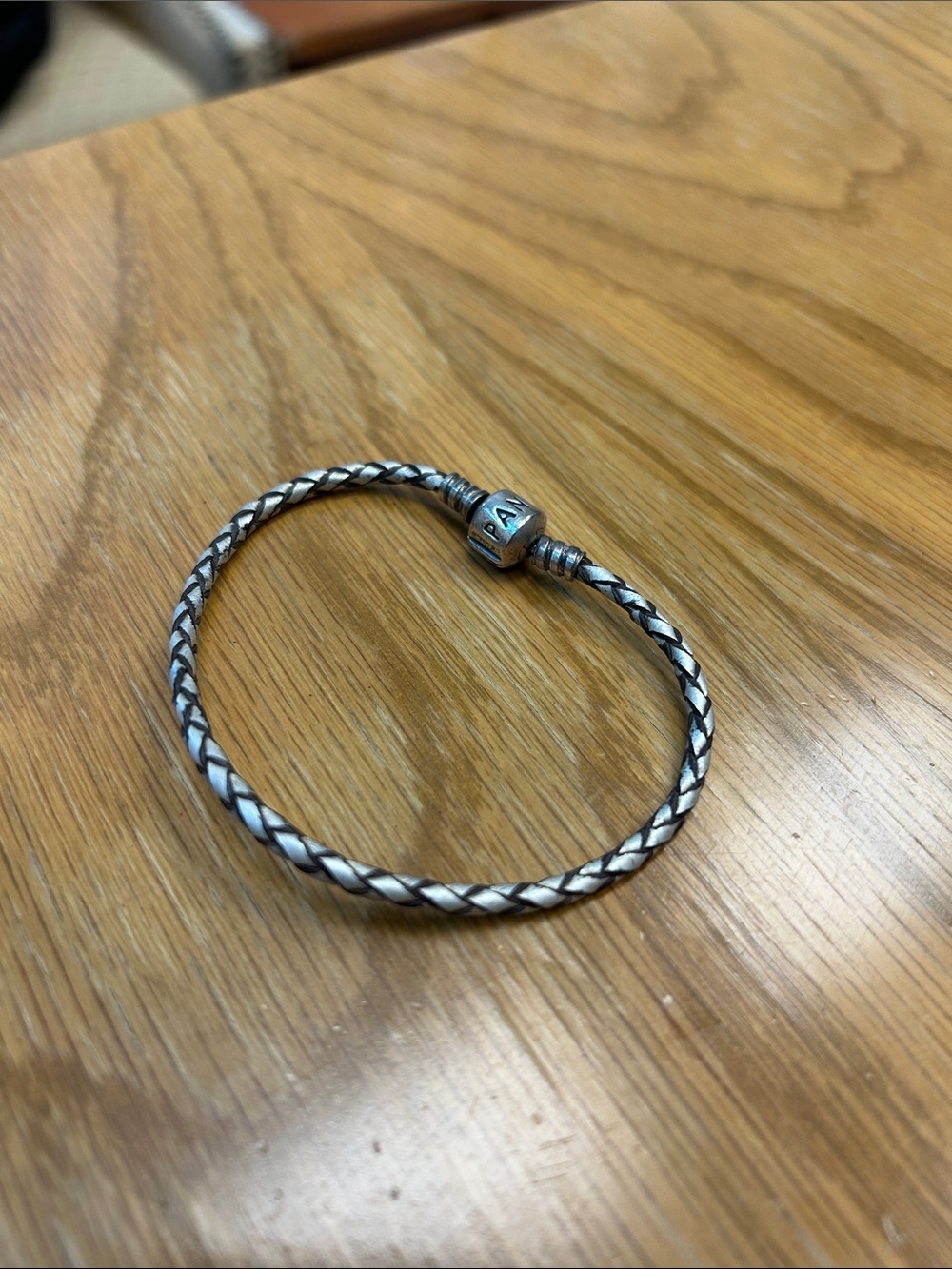 Pandora Braided Bracelet with Bead Clasp